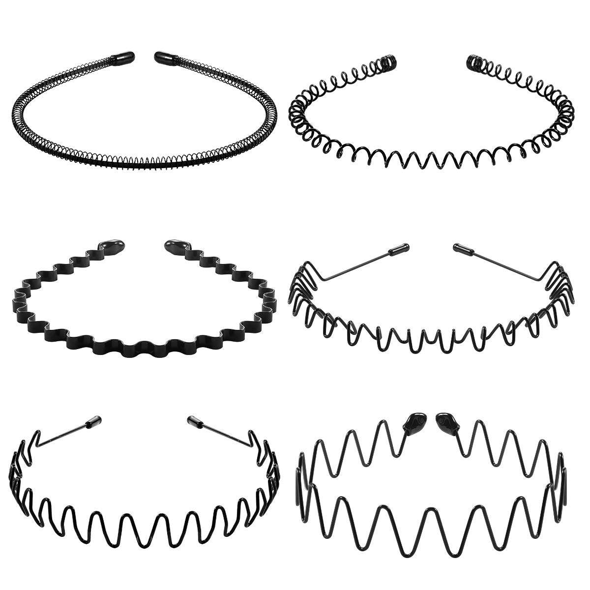 Men Fashion Hair Style - 6 pièces de bandeaux de sport