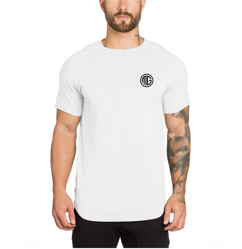 Muscle Tee Workout - T-shirt d'été pour homme à manches