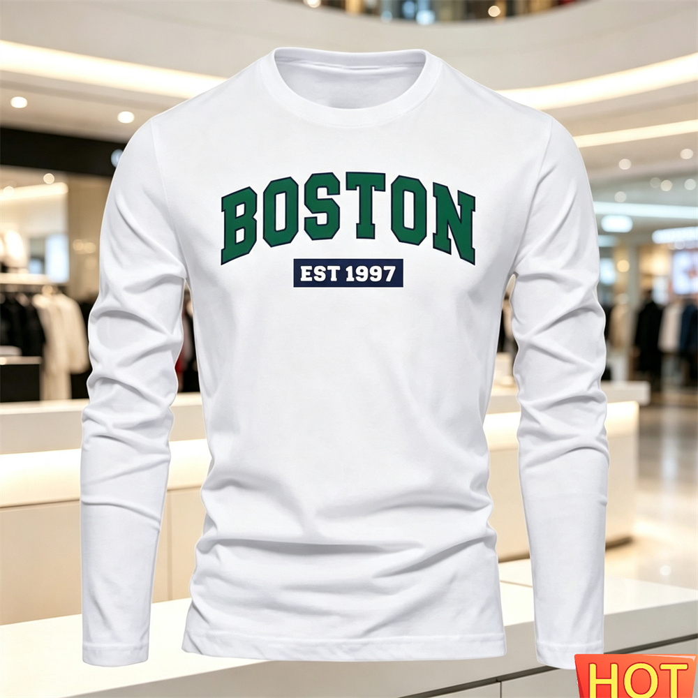 Men'S Fashion Outfits - T-shirt à manches longues pour hommes,