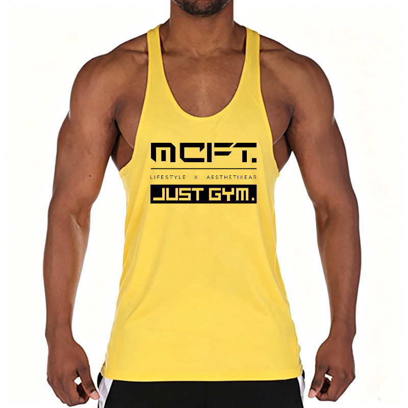 Muscle Tee Workout - Débardeur de sport en coton pour