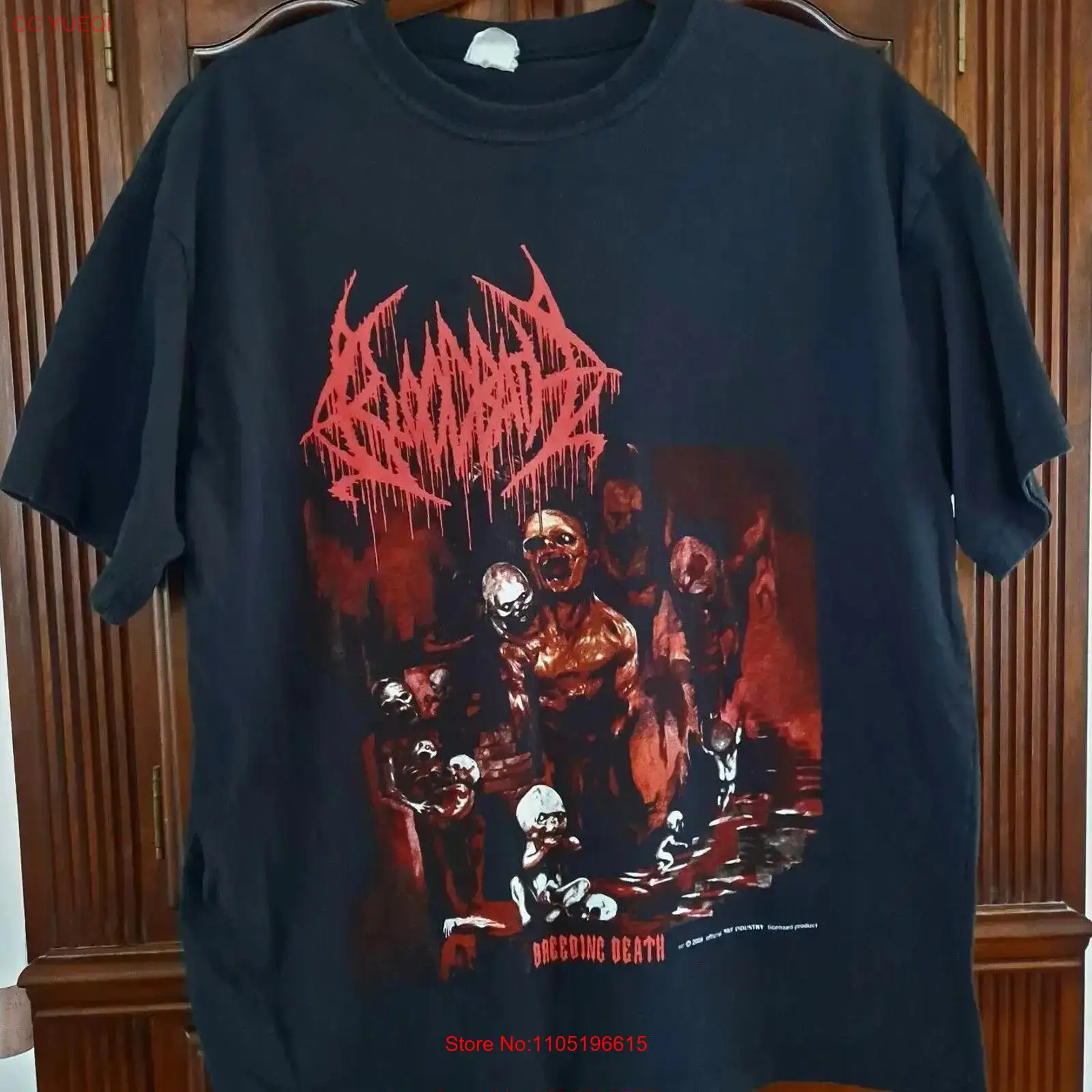 Men'S Fashion Xxl - BLOODBATH élevage mort t-shirt noir XL