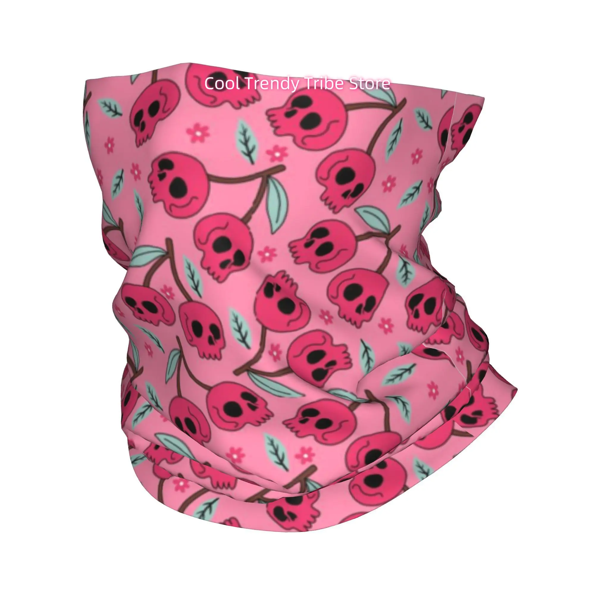 Men Fashion Hair Style - Bandana Foulard Rose Crâne Cerise Style