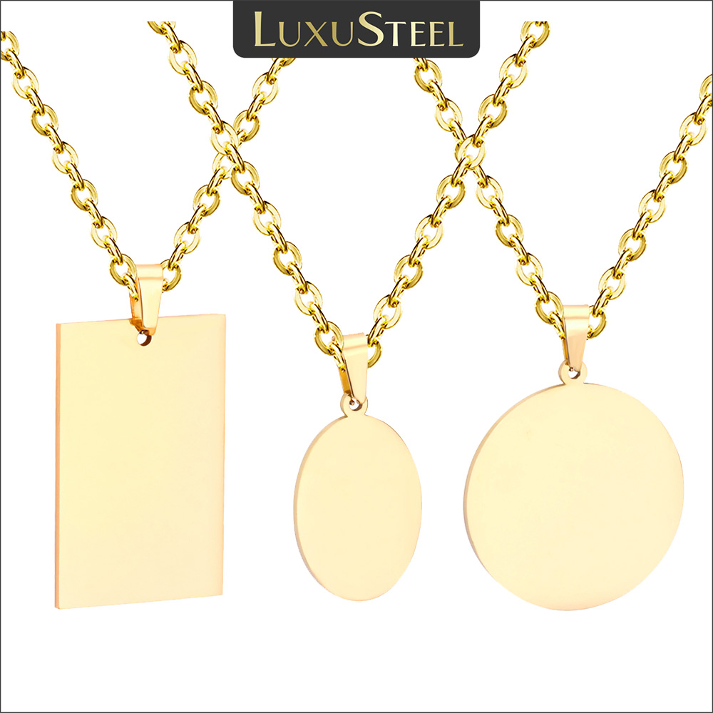 Mens Fashion Discord - Collier pendentif étiquette Simple de luxe