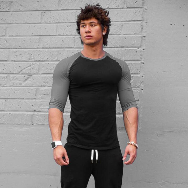 Muscle Tee Workout - Chemise de Fitness à manches trois