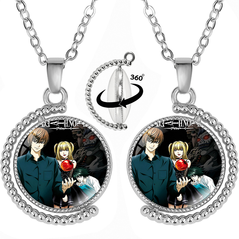 Men'S Fashion Model - Collier rotatif Death Note pour couple,