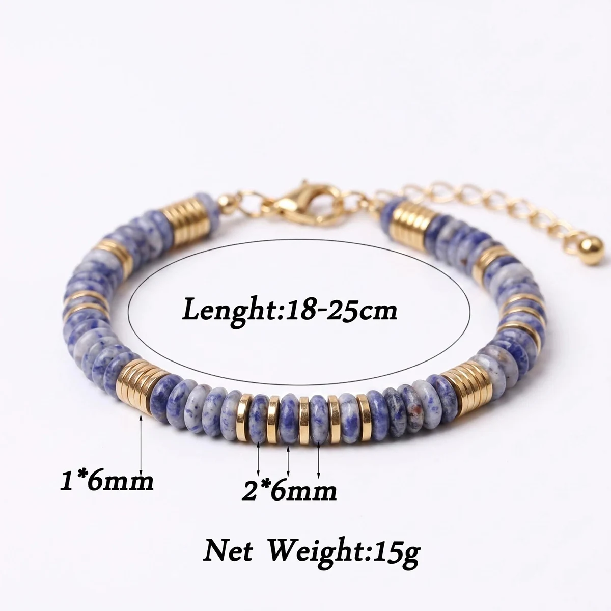 Bracelet ajustable en pierres  - Mens Fashion Discord avis et prix