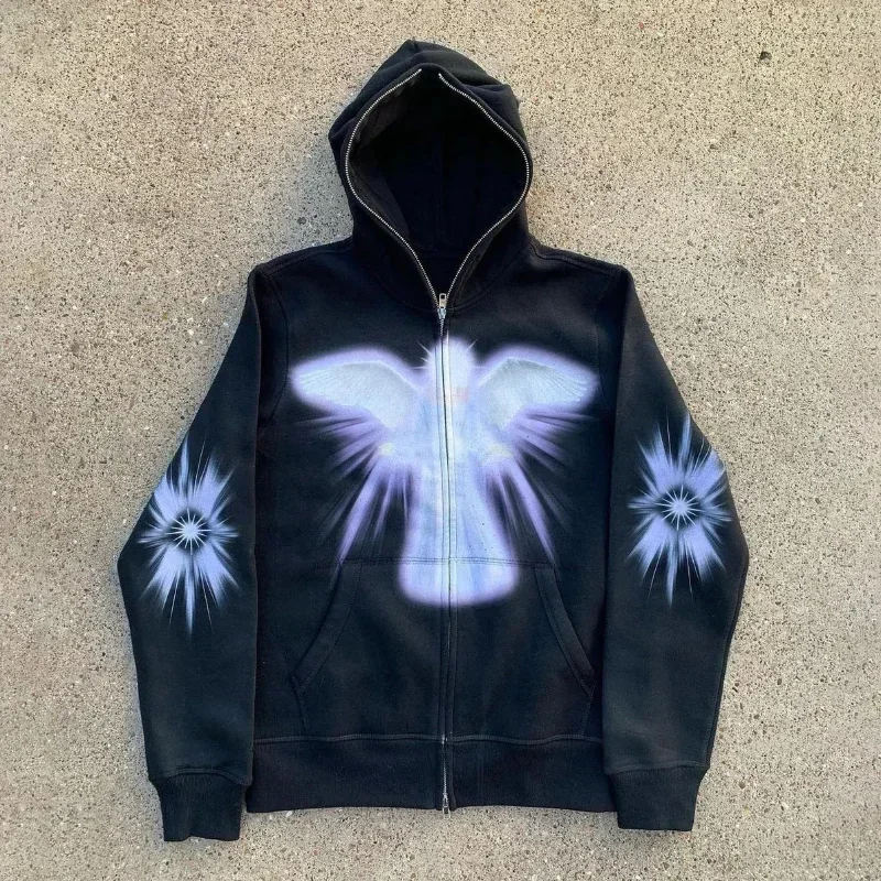 Sweat à capuche à manches long - Mens Fashion Zip Up Hoodies avis et prix