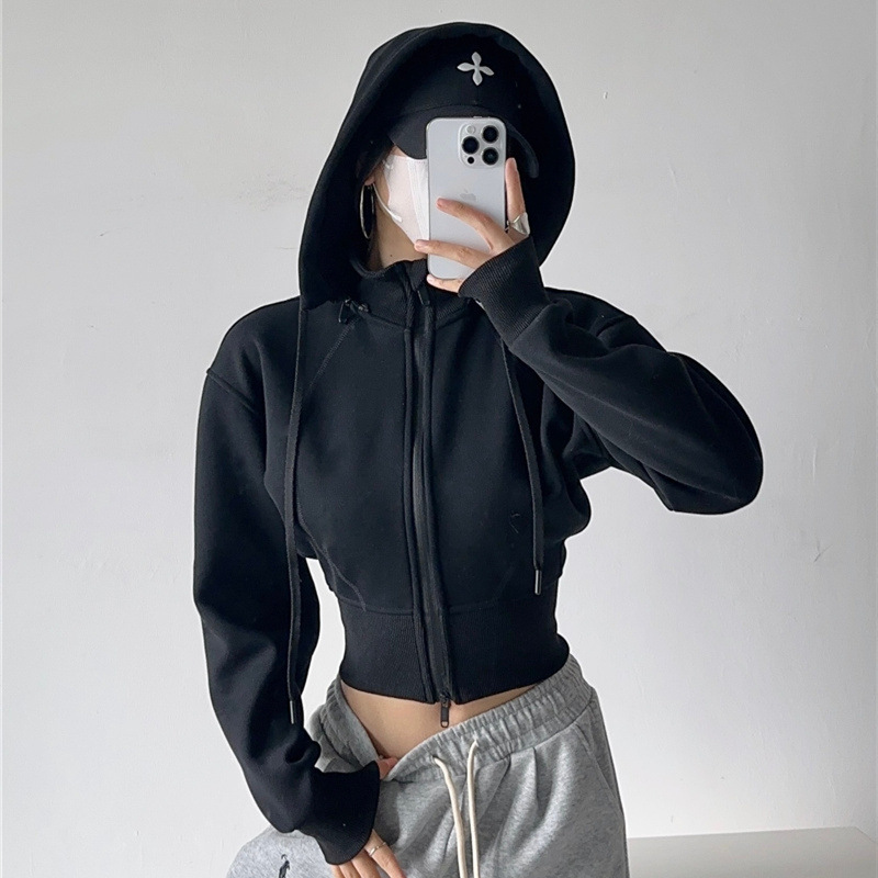 Sweat-shirts à capuche courts  - Mens Fashion Zip Up Hoodies avis et prix