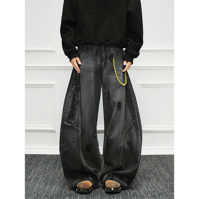 Pantalon en jean décontracté p - Men'S Fashion Grey Jeans avis et prix