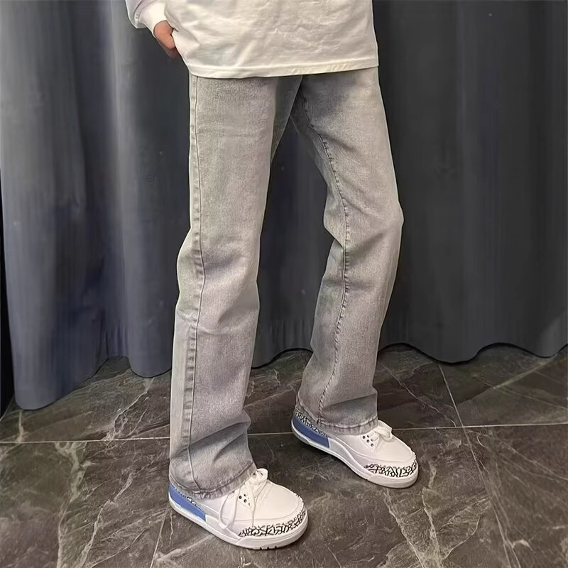 Américain Vintage nouvelle mod - Men'S Fashion Grey Jeans avis et prix