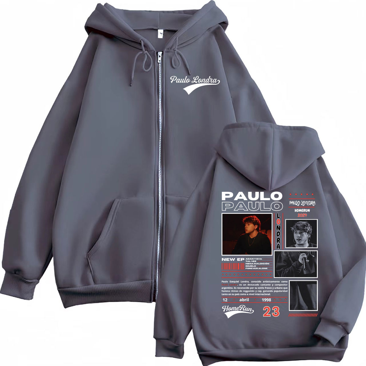 Rappeur Paulo Londra Homerun A - Mens Fashion Zip Up Hoodies avis et prix