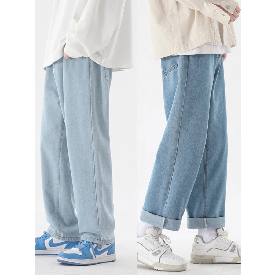 Nouveau Jean Décontracté Corée - Men'S Fashion Grey Jeans avis et prix