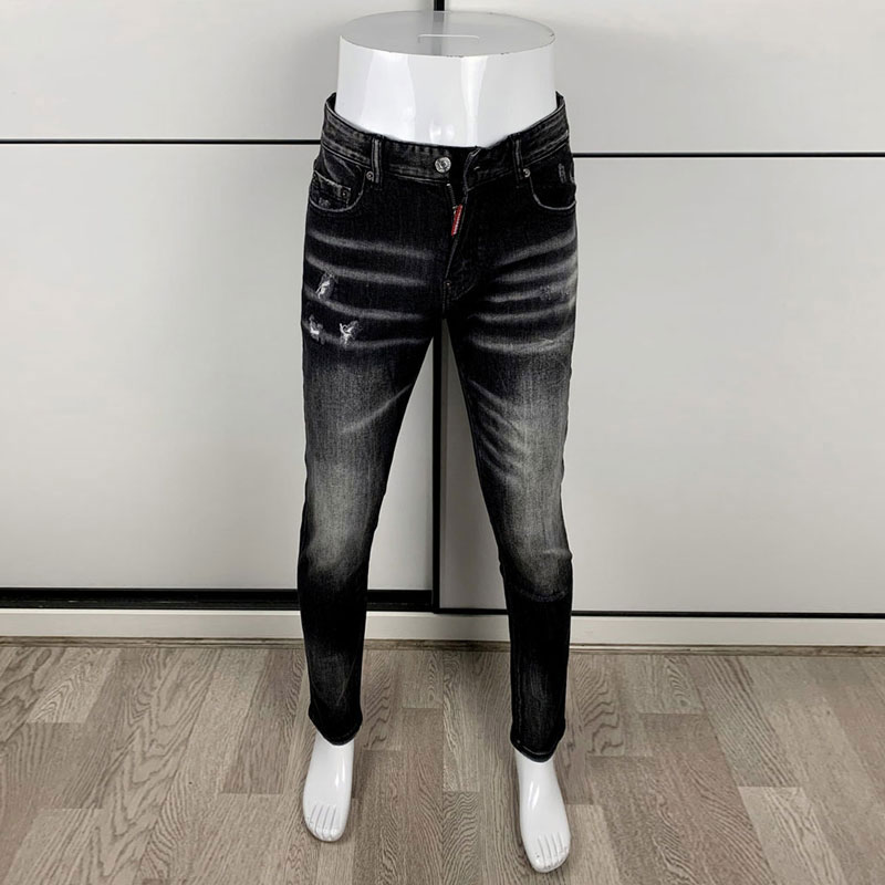 Mode de rue hommes serré noir  - Men'S Fashion Grey Jeans avis et prix