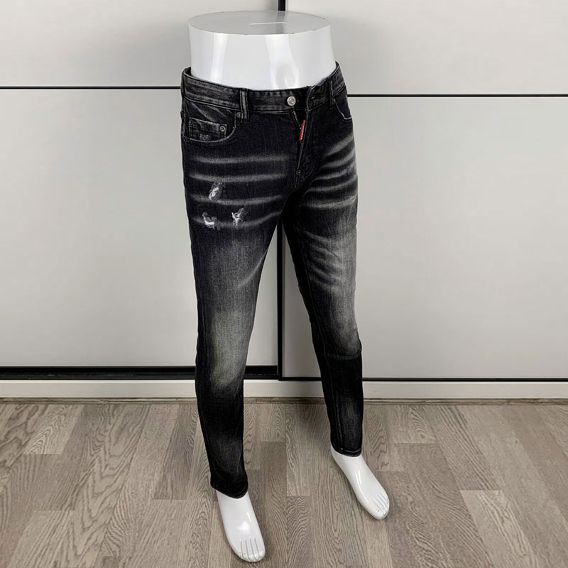 Mode de rue hommes serré noir  - Men'S Fashion Grey Jeans avis et prix