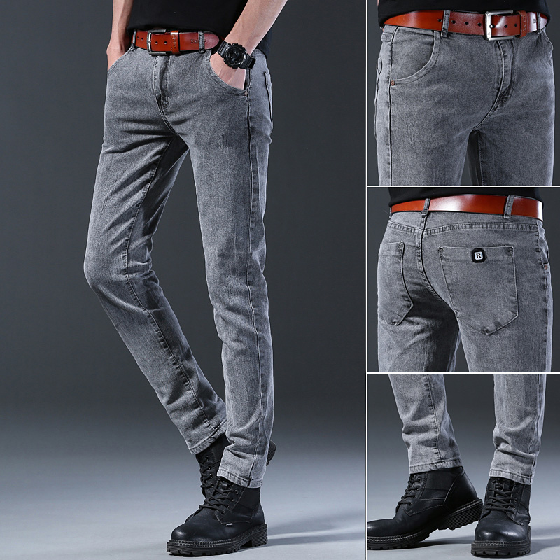 Jean slim gris élastique pour  - Men'S Fashion Grey Jeans avis et prix