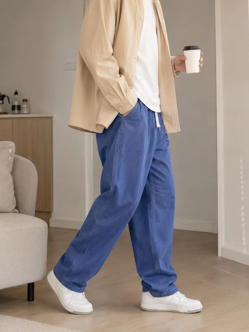 Jean décontracté ample pour ho - Men'S Fashion Grey Jeans avis et prix