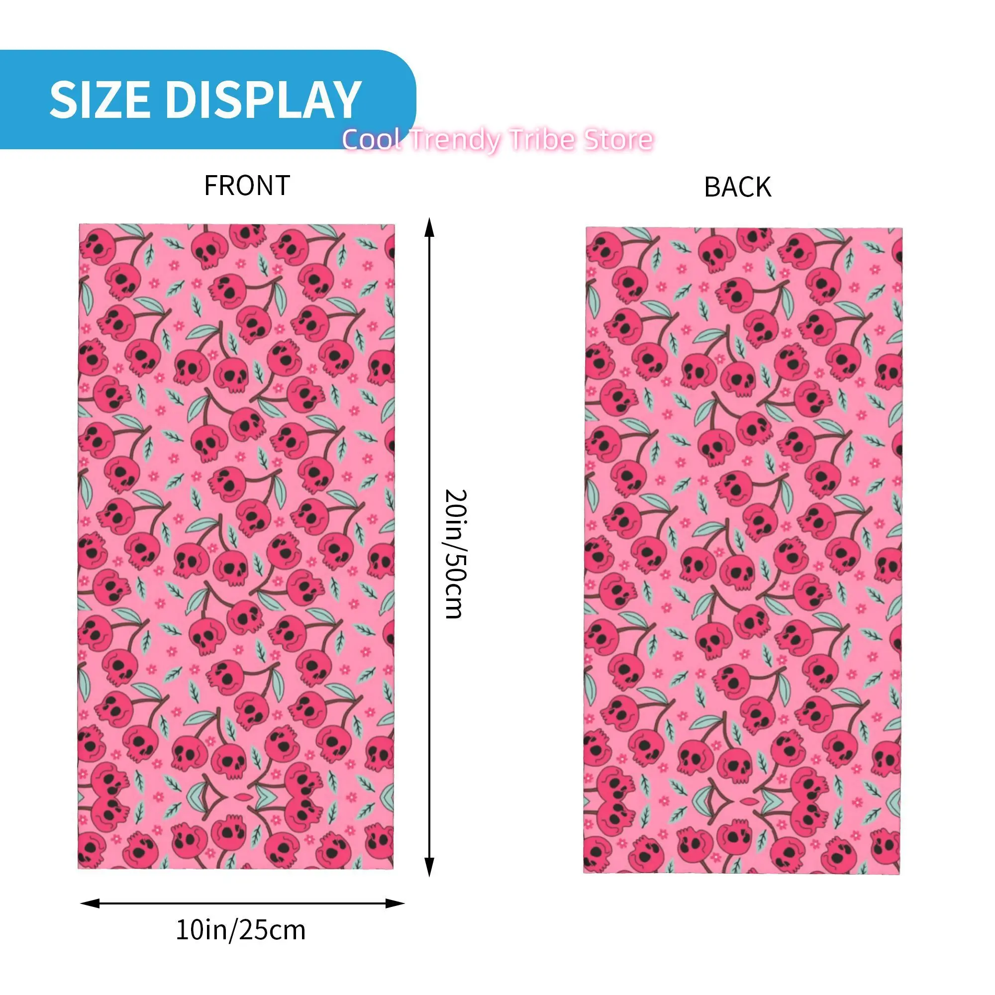 Bandana Foulard Rose Crâne Cer - Men Fashion Hair Style avis et prix
