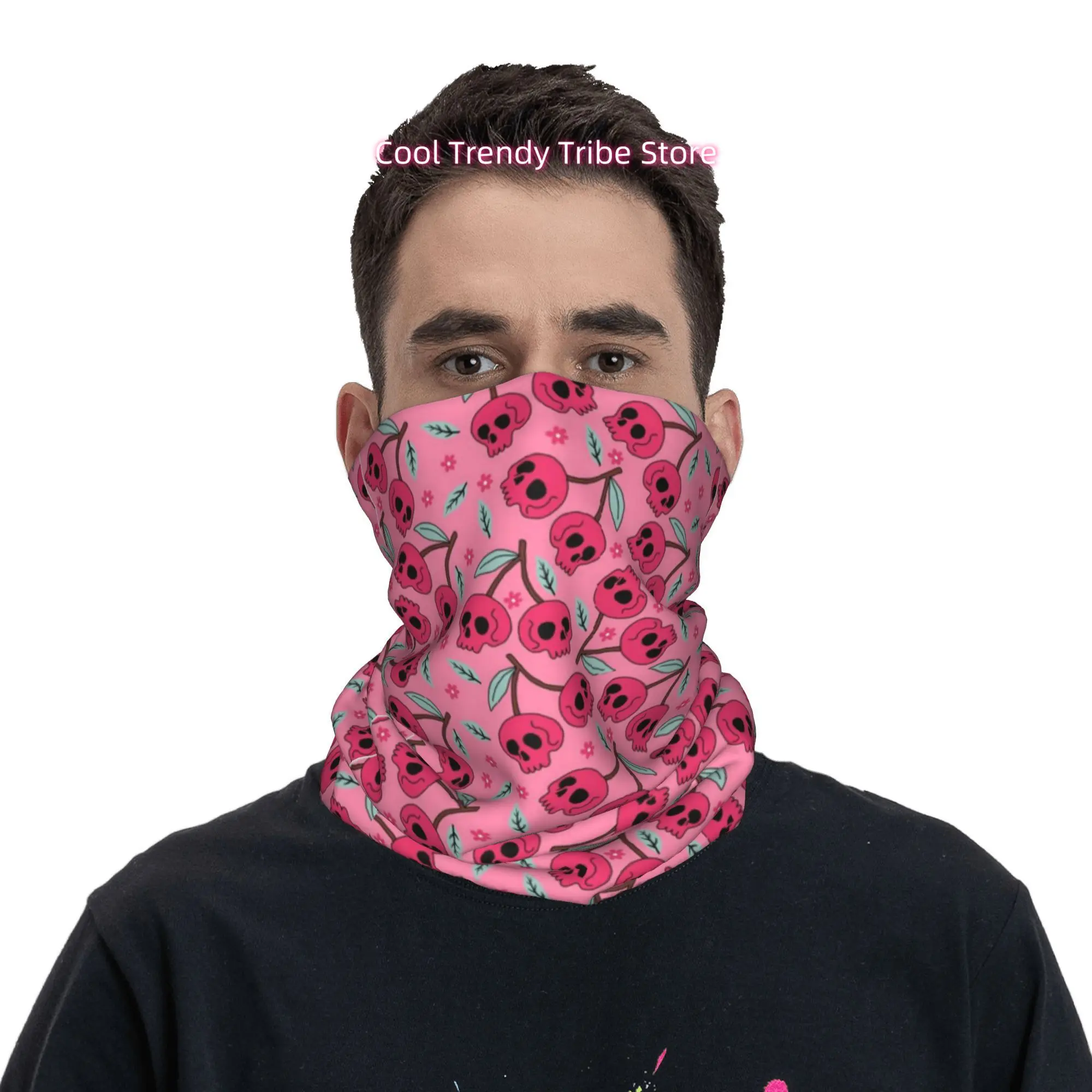 Bandana Foulard Rose Crâne Cer - Men Fashion Hair Style avis et prix