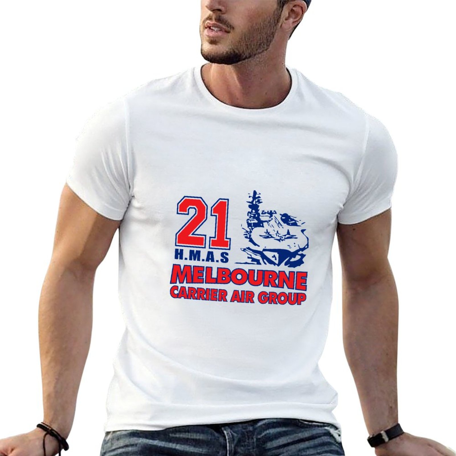T-shirt HMAS Melbourne Carrier - Mens Fashion Melbourne avis et prix