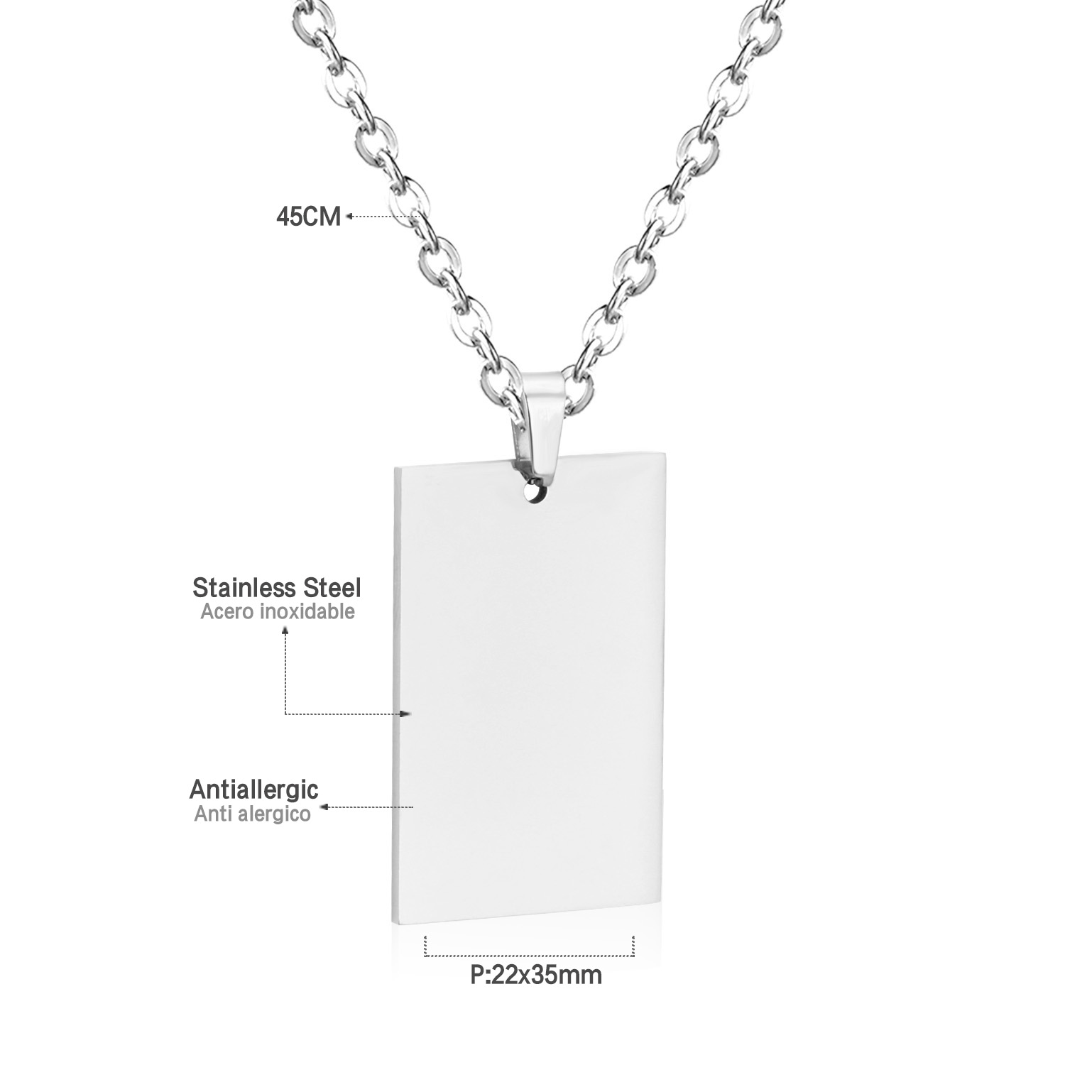 Collier pendentif étiquette Si - Mens Fashion Discord avis et prix