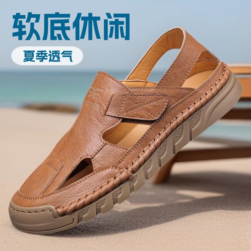 Sandales en cuir perforées pou - Men'S Fashion Online avis et prix