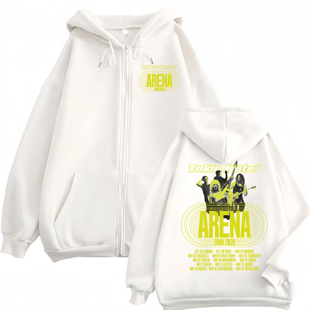 Tokio Hotel Arena Tour 2026 –  - Mens Fashion Zip Up Hoodies avis et prix