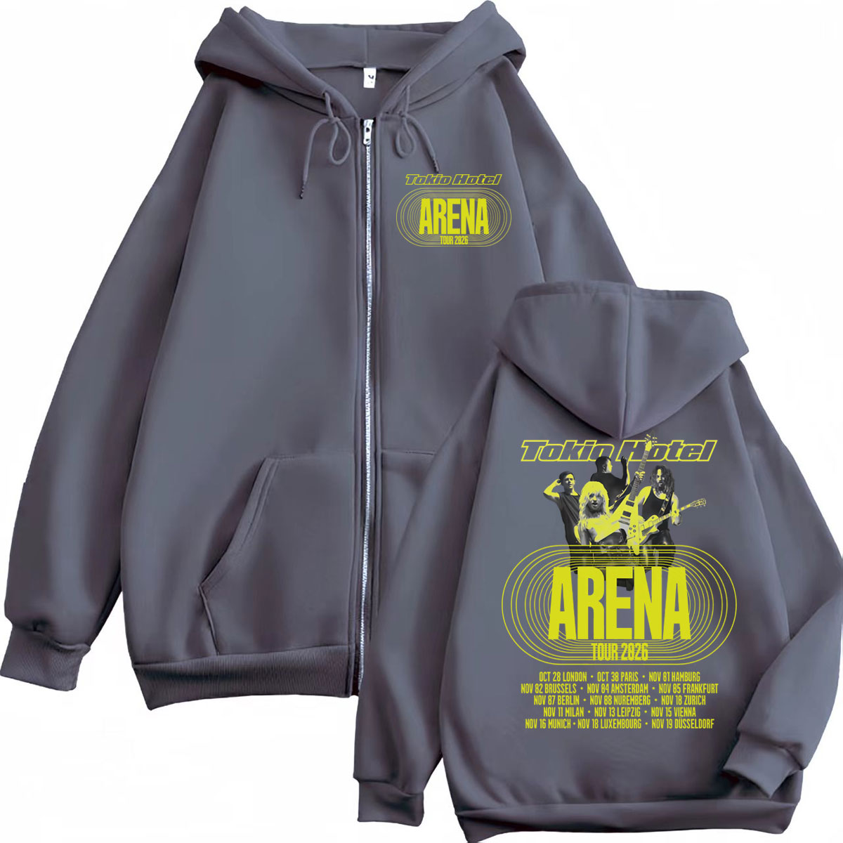 Tokio Hotel Arena Tour 2026 –  - Mens Fashion Zip Up Hoodies avis et prix