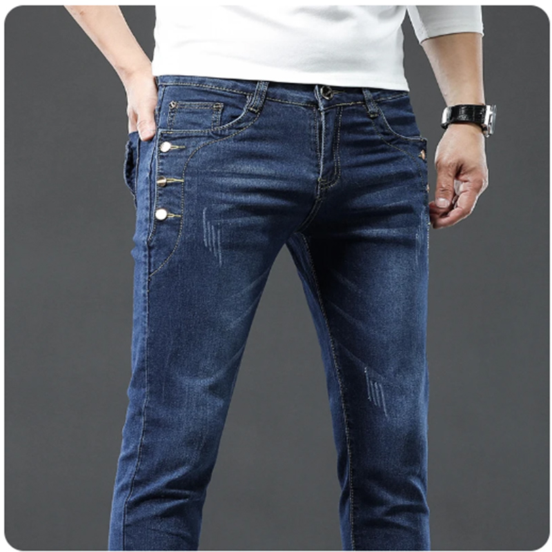 Jean classique Slim Vintage po - Men'S Fashion Grey Jeans avis et prix