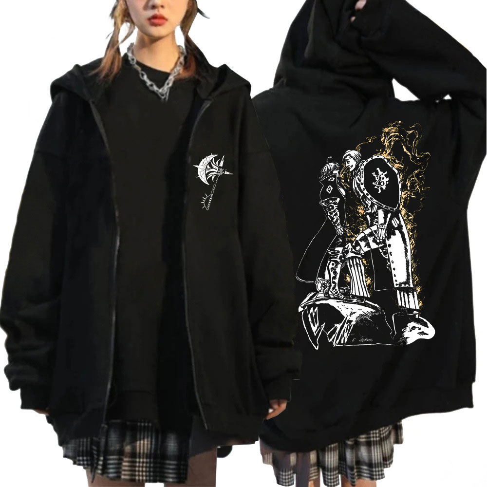 Anime Les Sept Péchés Capitaux - Mens Fashion Zip Up Hoodies avis et prix