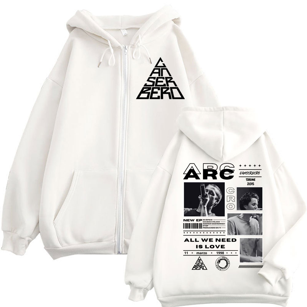 Canserbero All We Need Is Love - Mens Fashion Zip Up Hoodies avis et prix